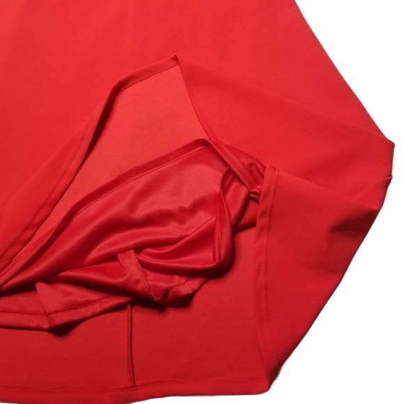 Lulu's Cut Out Dress Red - Picture 3 of 12